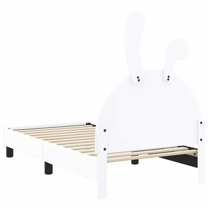 Struttura letto bambini con testata Bianco 80 x 160 cm PU