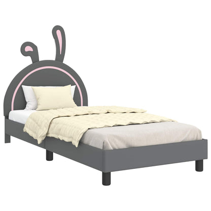 Struttura letto bambini con testata Grigio chiaro 80 x 200 cm