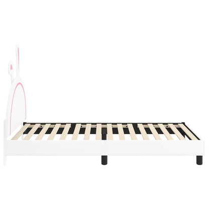 Struttura letto bambini con testata Bianco 90 x 190 cm PU