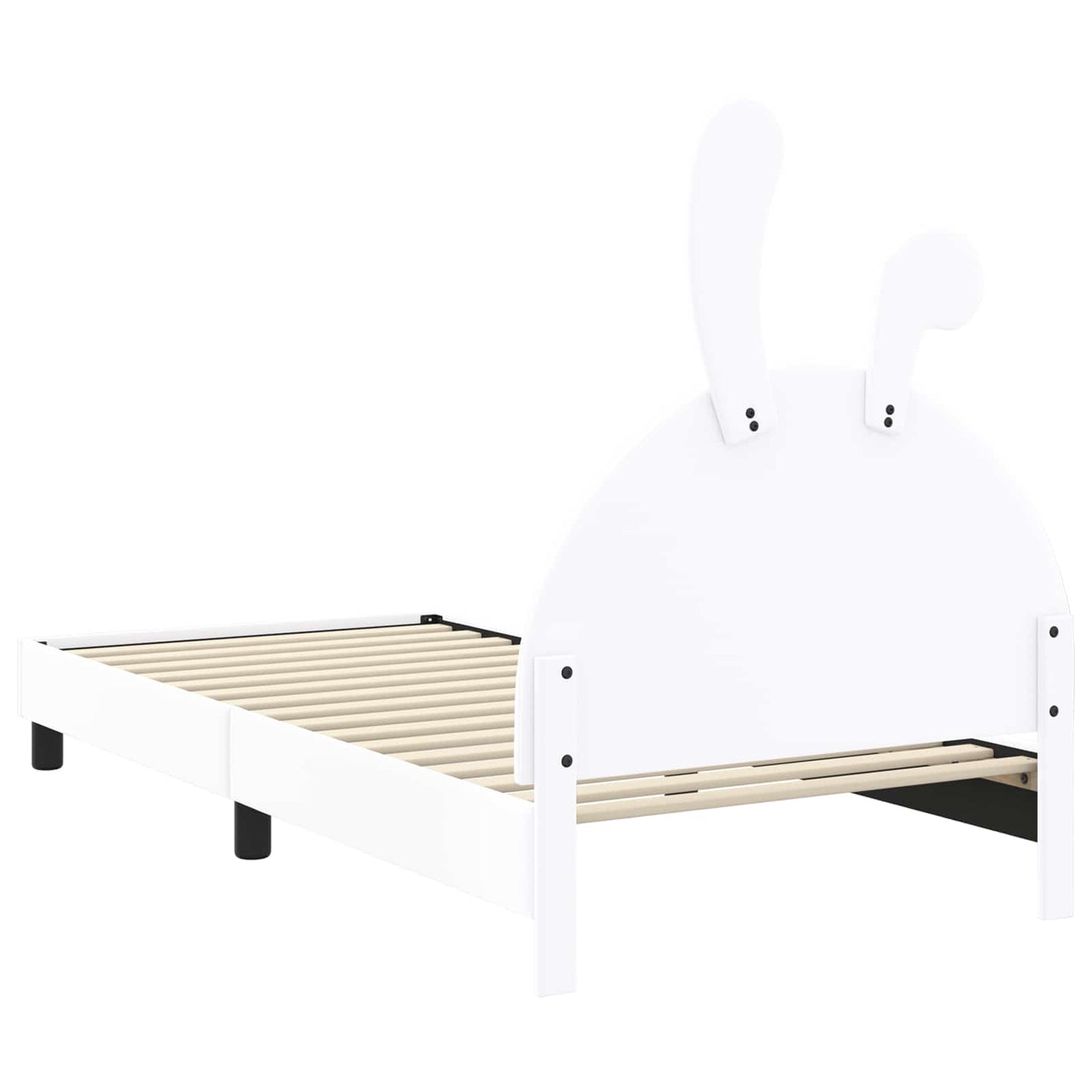 Struttura letto bambini con testata Bianco 90 x 200 cm PU