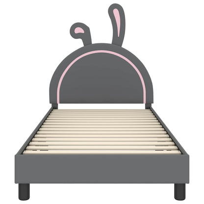 Struttura letto bambini con testata Grigio chiaro 90 x 200 cm