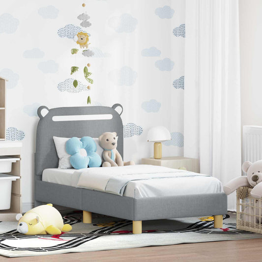Struttura letto per bambini con testata Grigio chiaro