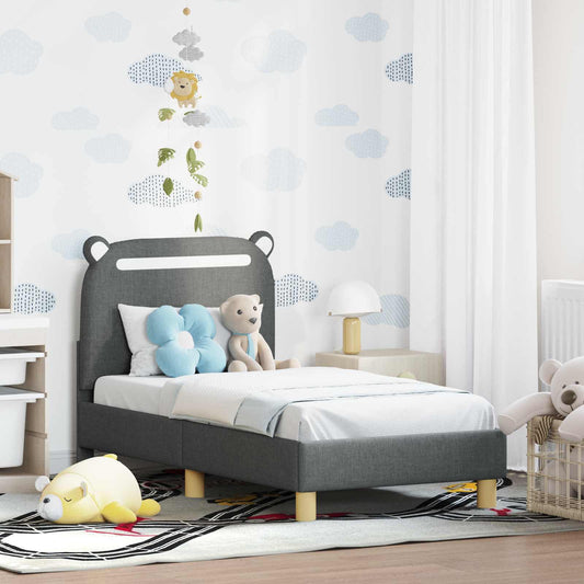 Struttura letto per bambini con testata Grigio scuro
