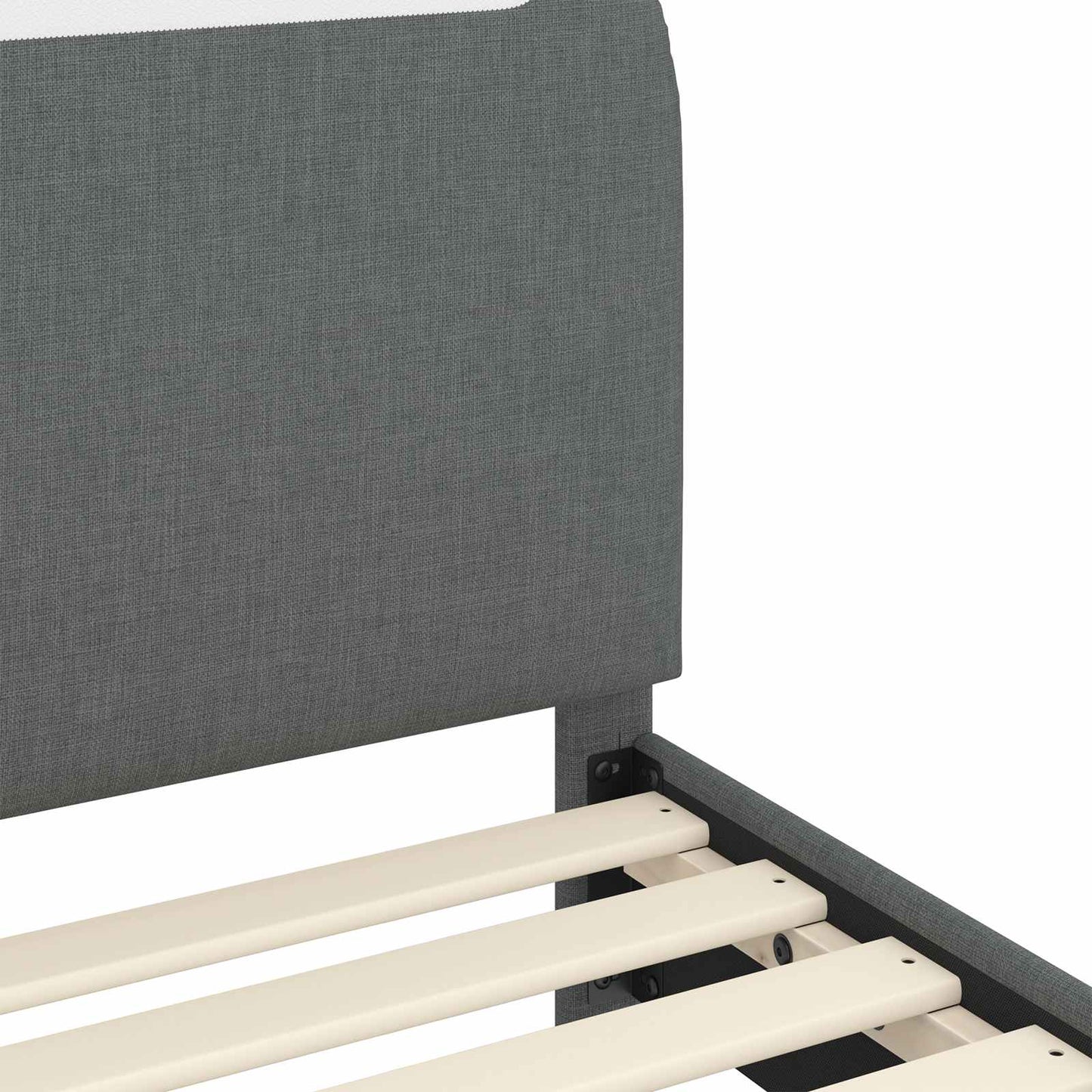 Struttura letto bambini con testata Grigio scuro 80 x 160 cm