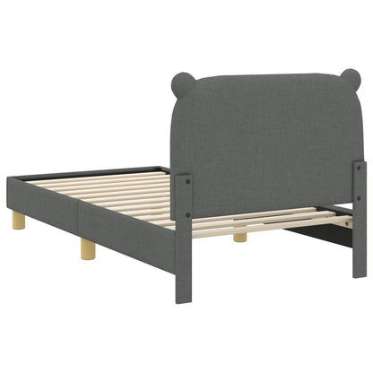 Struttura letto bambini con testata Grigio scuro 80 x 160 cm