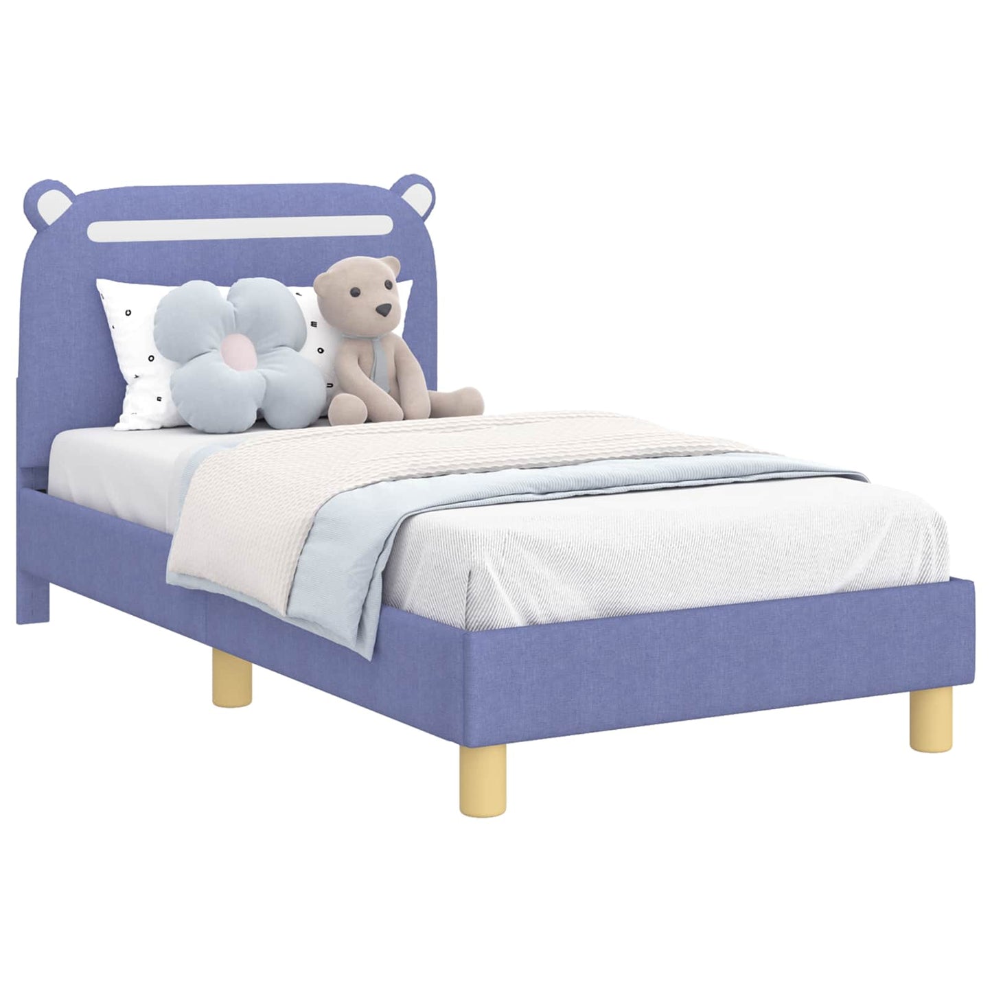 Struttura letto bambini con testata Blu jeans 80 x 160 cm