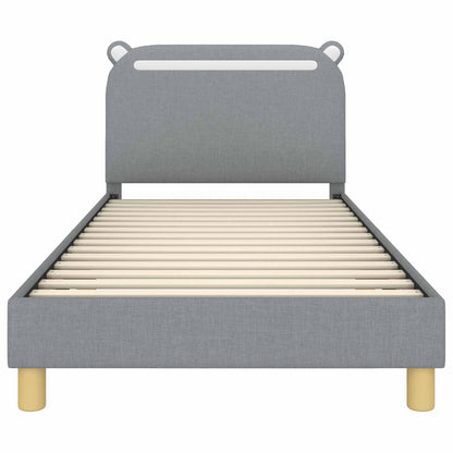 Struttura letto bambini con testata Grigio chiaro 80 x 200 cm