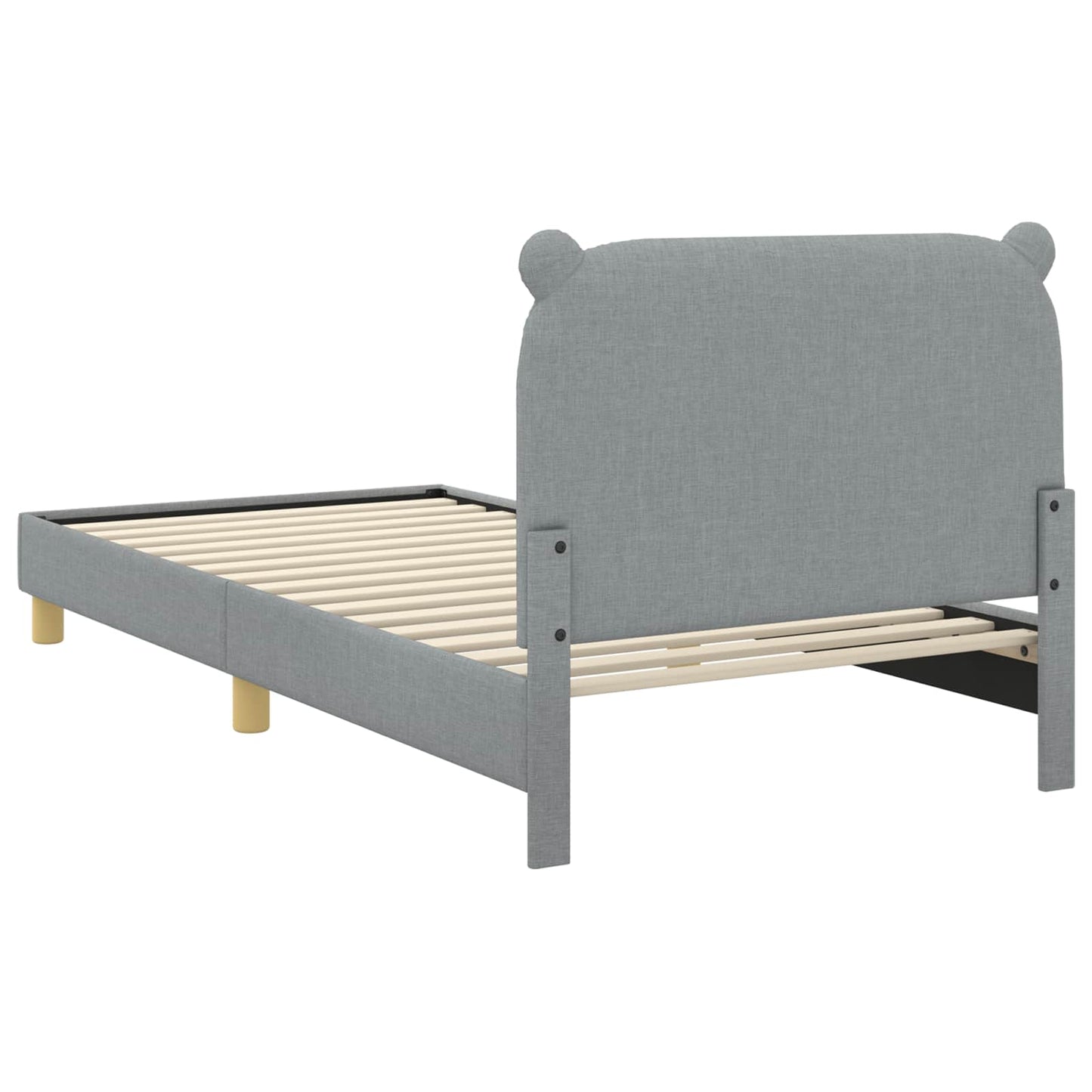 Struttura letto bambini con testata Grigio chiaro 90 x 190 cm