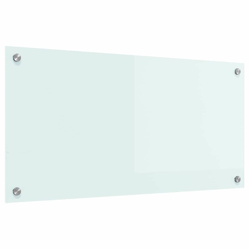 Rivestimento da Cucina Bianco 80 x 40 x 0.8 cm vetro temperato