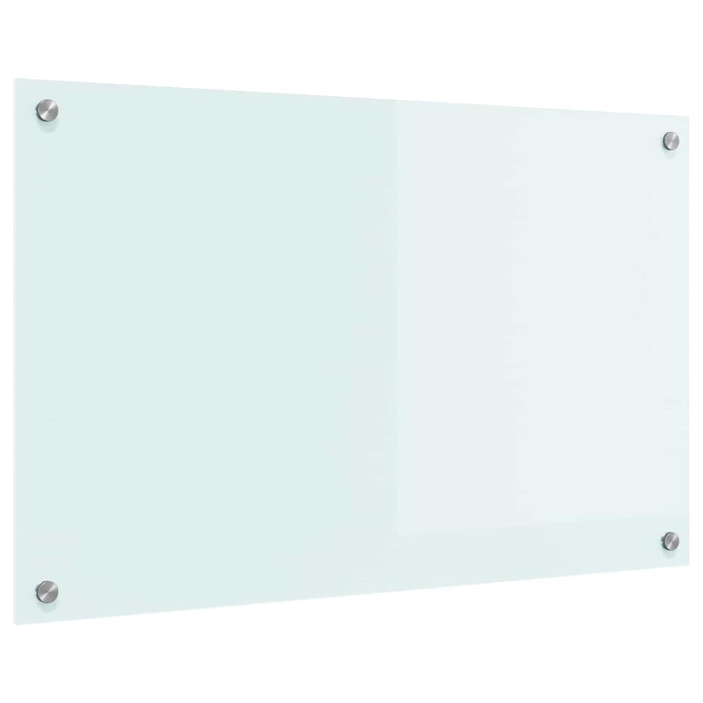 Rivestimento da Cucina Bianco 80 x 50 x 0.8 cm vetro temperato