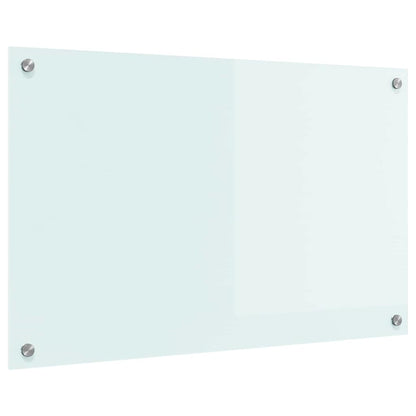 Rivestimento da Cucina Bianco 80 x 50 x 0.8 cm vetro temperato