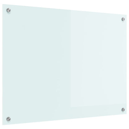 Rivestimento da Cucina Bianco 80 x 60 x 0.8 cm vetro temperato