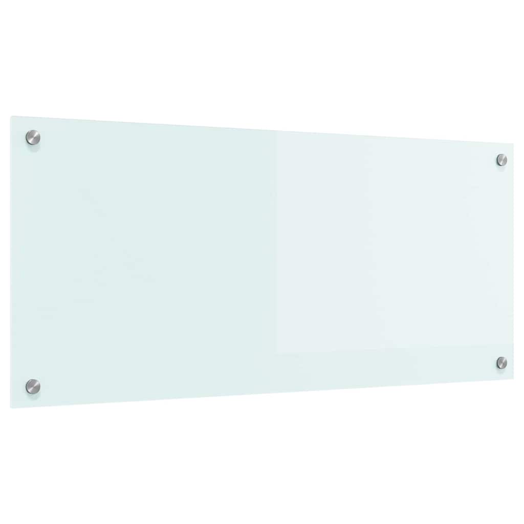 Rivestimento da Cucina Bianco 90 x 40 x 0,8 cm vetro temperato