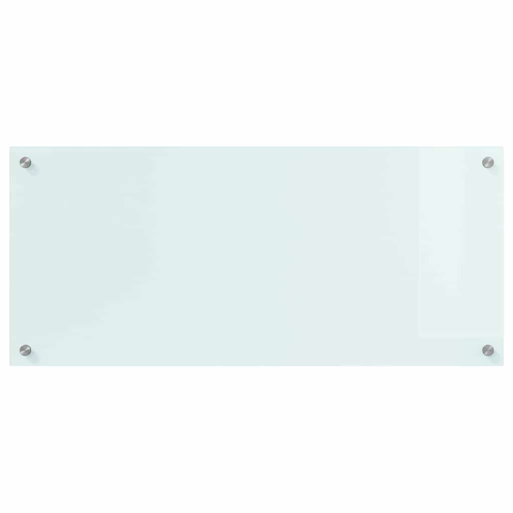 Rivestimento da Cucina Bianco 90 x 40 x 0,8 cm vetro temperato