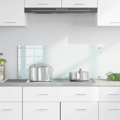 Rivestimento da Cucina Bianco 100 x 40 x 0.8 cm vetro temperato