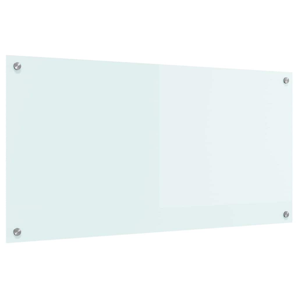 Rivestimento da Cucina Bianco 100 x 50 x 0.8 cm vetro temperato
