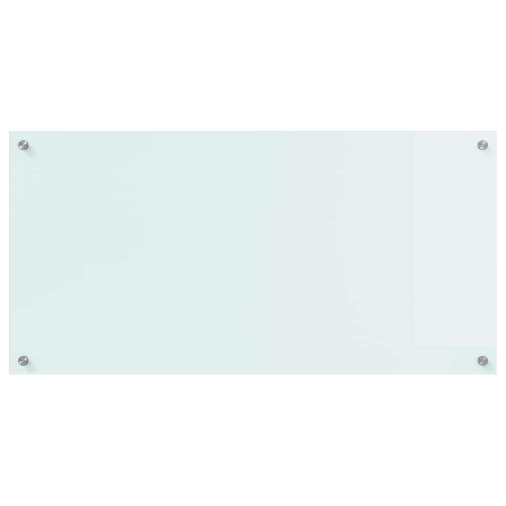Rivestimento da Cucina Bianco 100 x 50 x 0.8 cm vetro temperato