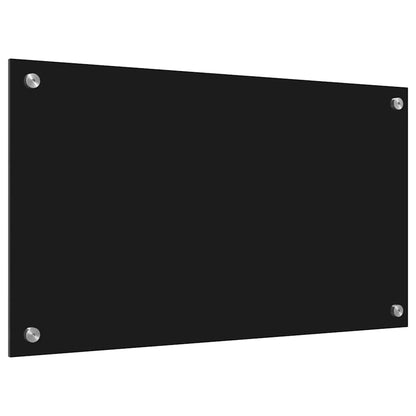 Rivestimento da Cucina Nero 70 x 40 x 0.8 cm vetro temperato