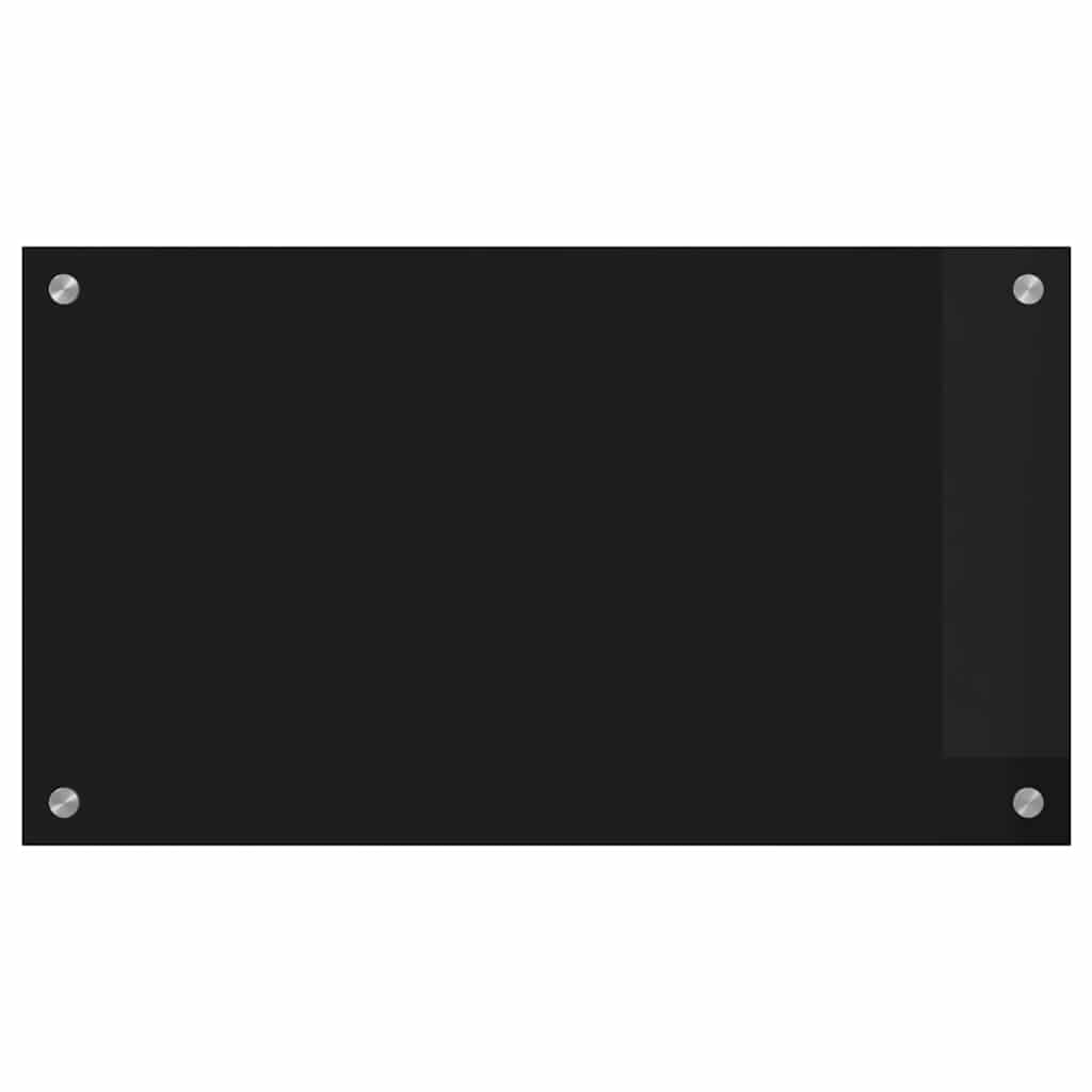 Rivestimento da Cucina Nero 70 x 40 x 0.8 cm vetro temperato