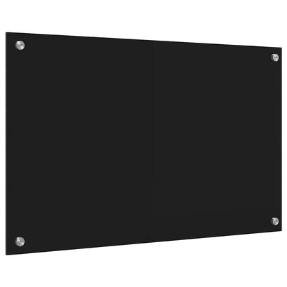 Rivestimento da Cucina Nero 80 x 50 x 0.8 cm vetro temperato