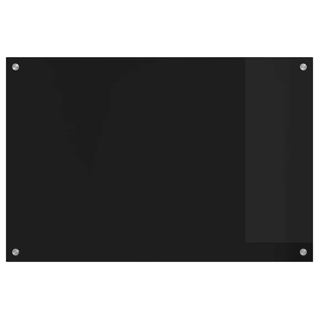 Rivestimento da Cucina Nero 90 x 60 x 0.8 cm vetro temperato