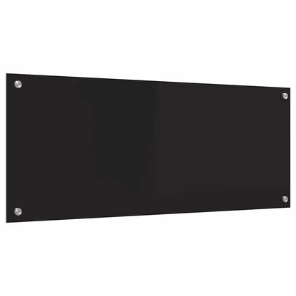 Rivestimento da Cucina Nero 100 x 40 x 0.8 cm vetro temperato