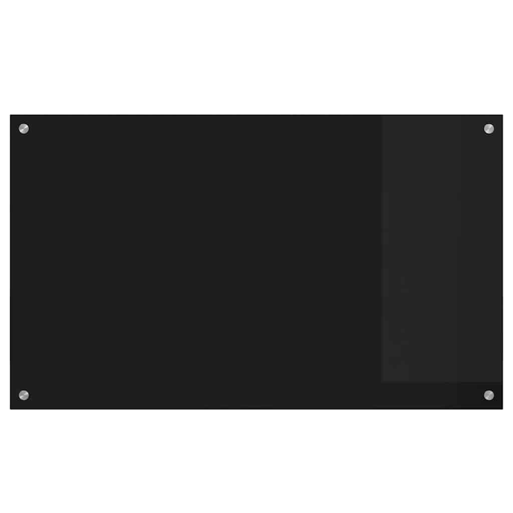 Rivestimento da Cucina Nero 100 x 60 x 0.8 cm vetro temperato