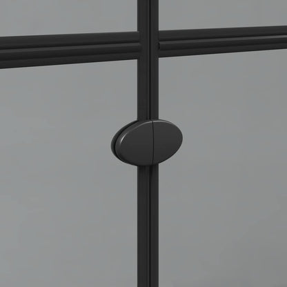 Parete doccia Walk-in Nero e trasparente scuro 80 x 190 cm - homemem39