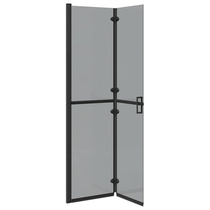 Parete doccia Walk-in Nero e trasparente scuro 100 x 190 cm - homemem39