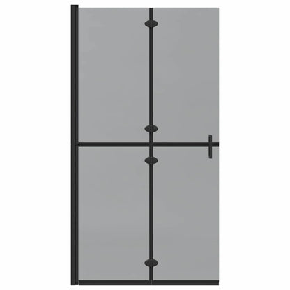 Parete doccia Walk-in Nero e trasparente scuro 100 x 190 cm - homemem39