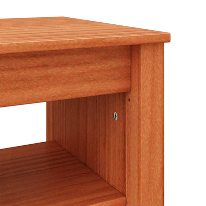 Panca per scarpe Cera marrone 160 x 36.5 x 50 cm