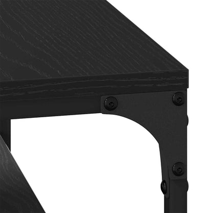 Tavolino da salotto Rovere Nero 81 x 50 x 40 cm