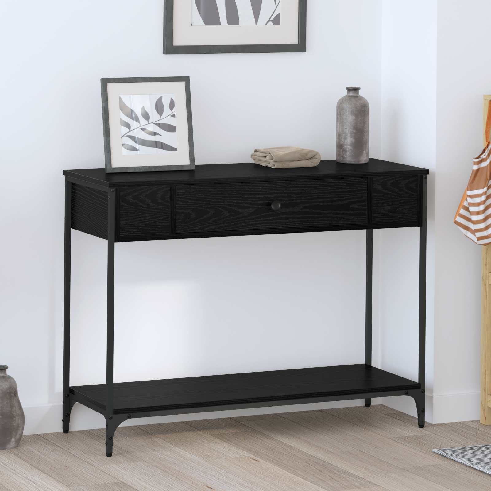 Tavolo consolle Altro Rovere nero 100 x 34.5 x 75 cm | homemem39