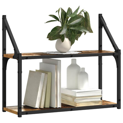 Scaffale da parete Legno vecchio 60 x 21 x 51 cm | homemem39