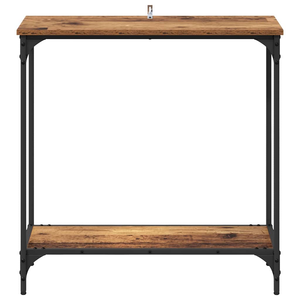 Tavolo consolle con lo scaffale Legno vecchio 75 x 30.5 x 75 cm