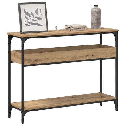 Tavolo consolle rovere artigianale 100 x 29 x 75 cm | homemem39