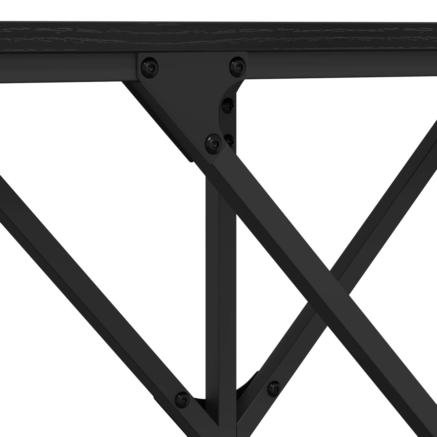 Tavolo consolle Rovere Nero 140 x 29 x 75 cm Legno multistrato | homemem39