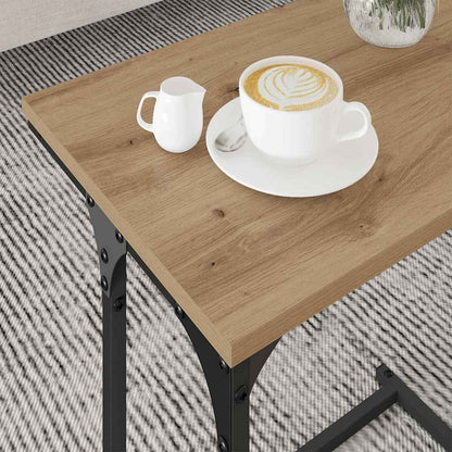 Tavolo da caffè nesting 3 pcs rovere artigianale