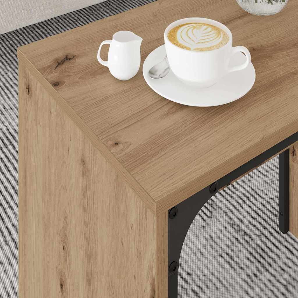Tavolo da caffè nesting 3 pcs rovere artigianale