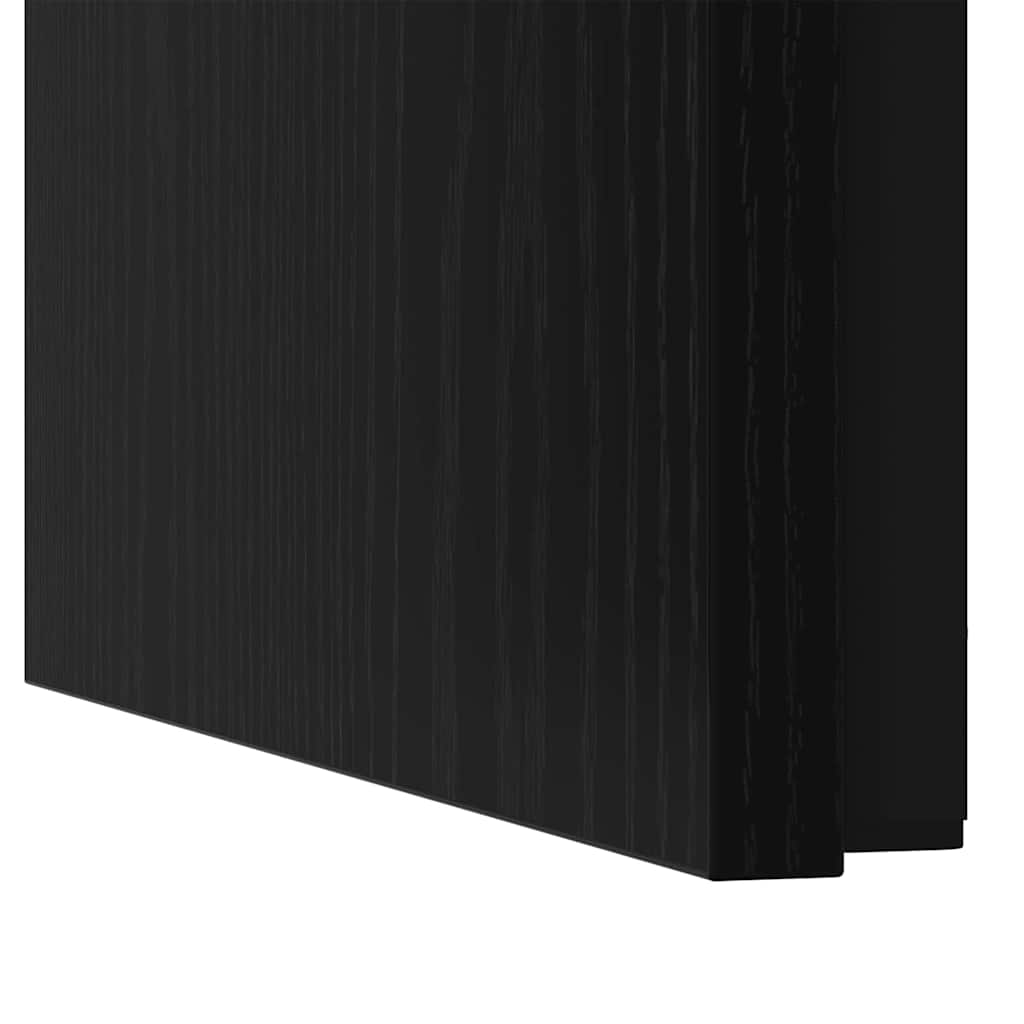 Tavolo da caffè nesting 3 pcs Rovere nero 60 x 35 x 56 cm