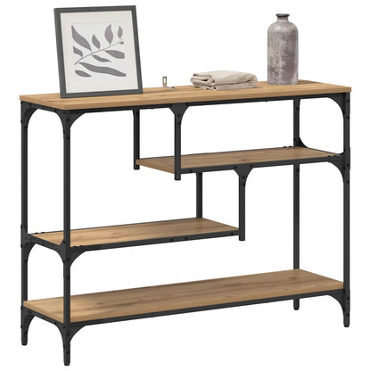Tavolo consolle rovere artigianale 100 x 30 x 75 cm