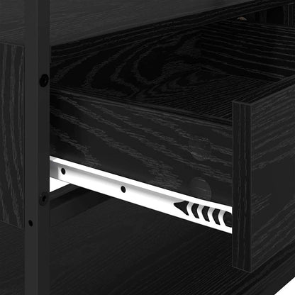 Guardaroba Rovere nero 89 x 39 x 184.5 cm Legno multistrato