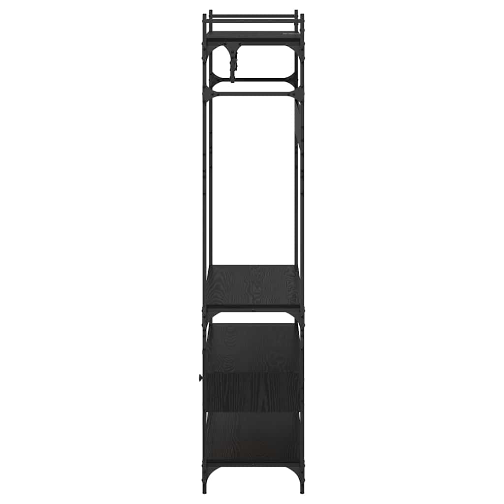 Guardaroba Rovere nero 89 x 39 x 184.5 cm Legno multistrato