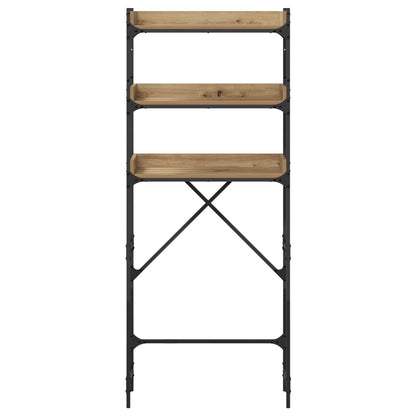 Mensola per lavatrice Rovere artigianale 67 x 25 x 163 cm | homemem39
