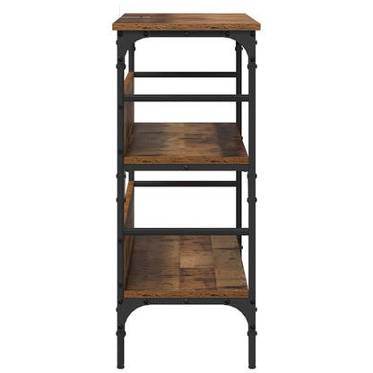 Tavolo consolle con lo scaffale Legno vecchio 100 x 32 x 75 cm