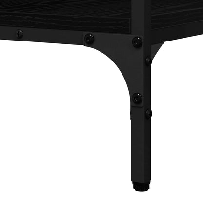 Tavolo consolle Rovere nero 100 x 32 x 75 cm Legno multistrato | homemem39