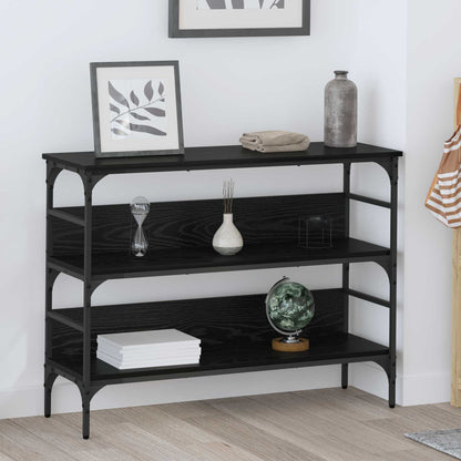 Tavolo consolle Rovere nero 100 x 32 x 75 cm Legno multistrato | homemem39