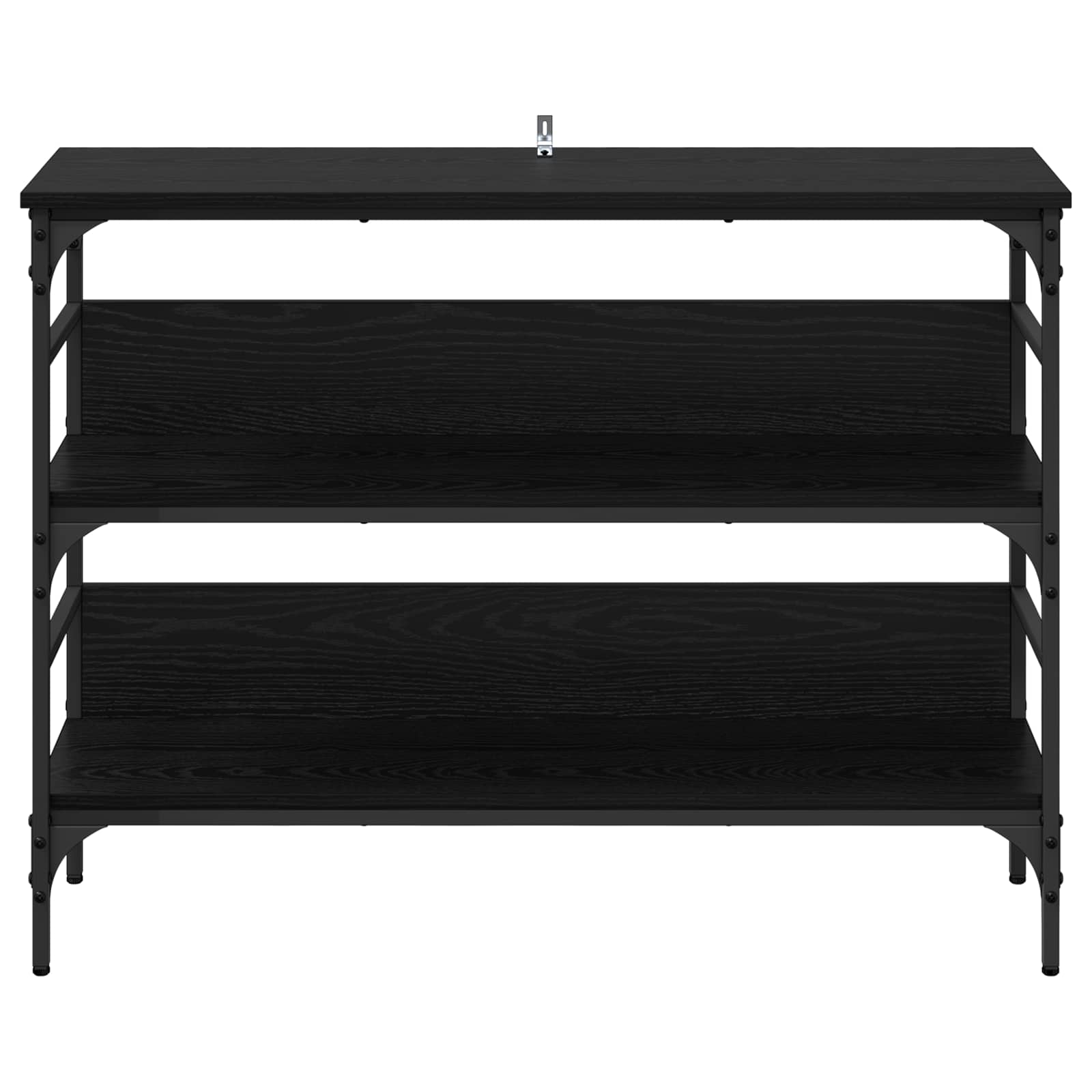 Tavolo consolle Rovere nero 100 x 32 x 75 cm Legno multistrato | homemem39
