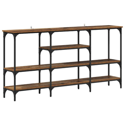 Tavolo consolle con lo scaffale Legno vecchio 160 x 29 x 80 cm