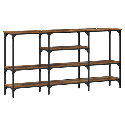 Tavolo consolle con lo scaffale Legno vecchio 160 x 29 x 80 cm